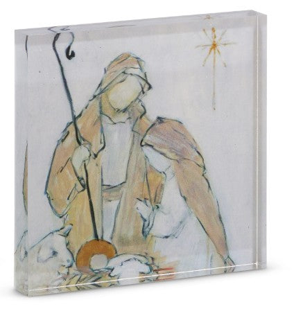 6" Glorify Him Acrylic Block