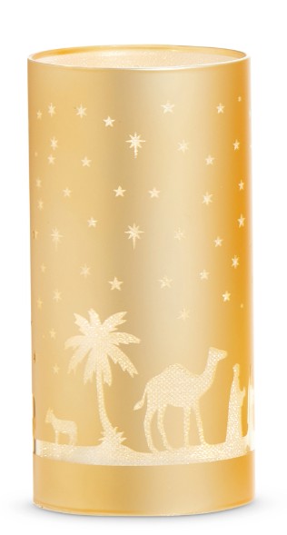 8" Lighted Nativity Lantern