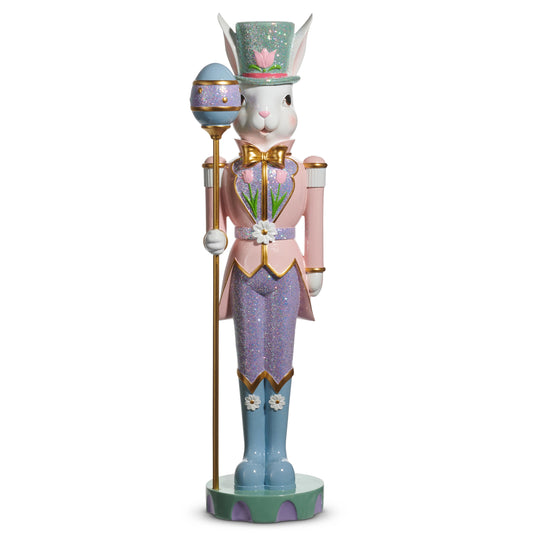 26" Pastel Easter Bunny Nutcracker