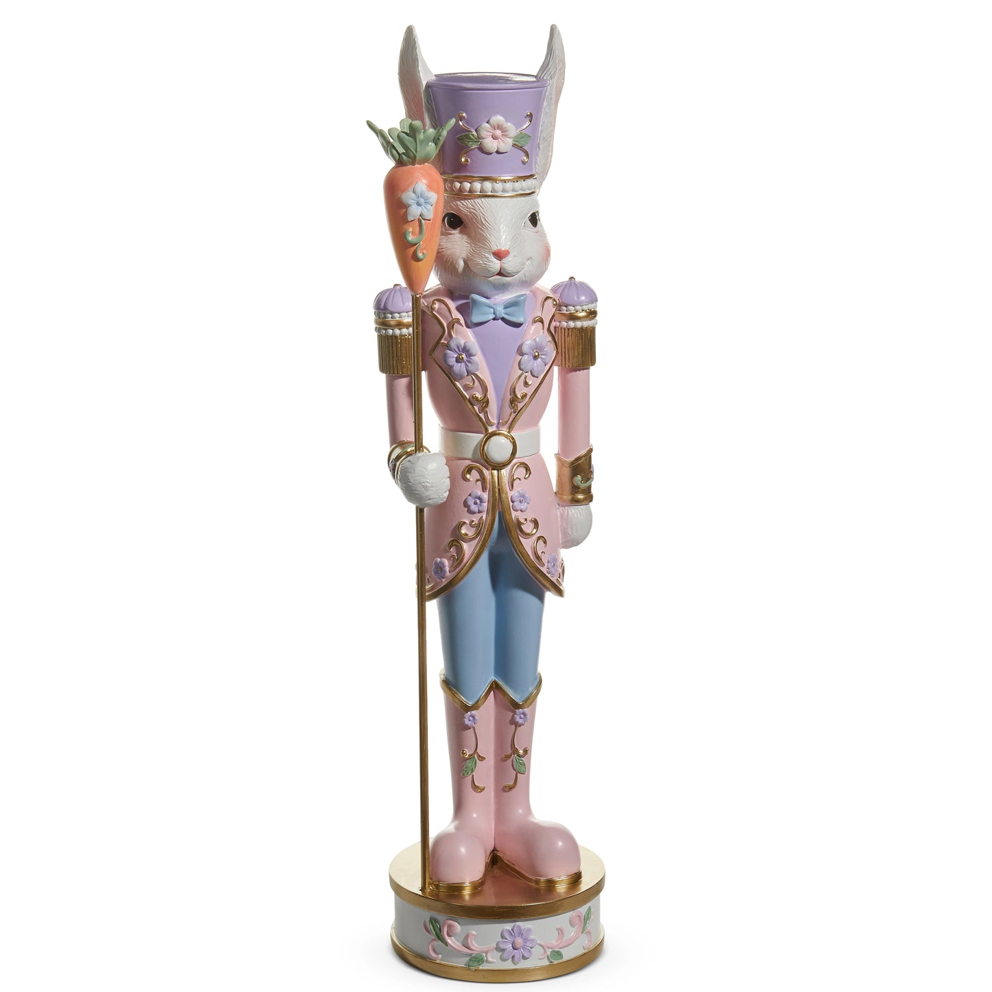 21.5" Pink Easter Bunny Nutcracker