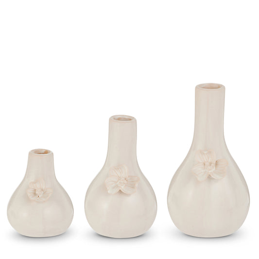 White Floral Bud Vase