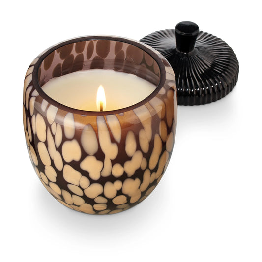 Midnight Pumpkin Glass Acorn