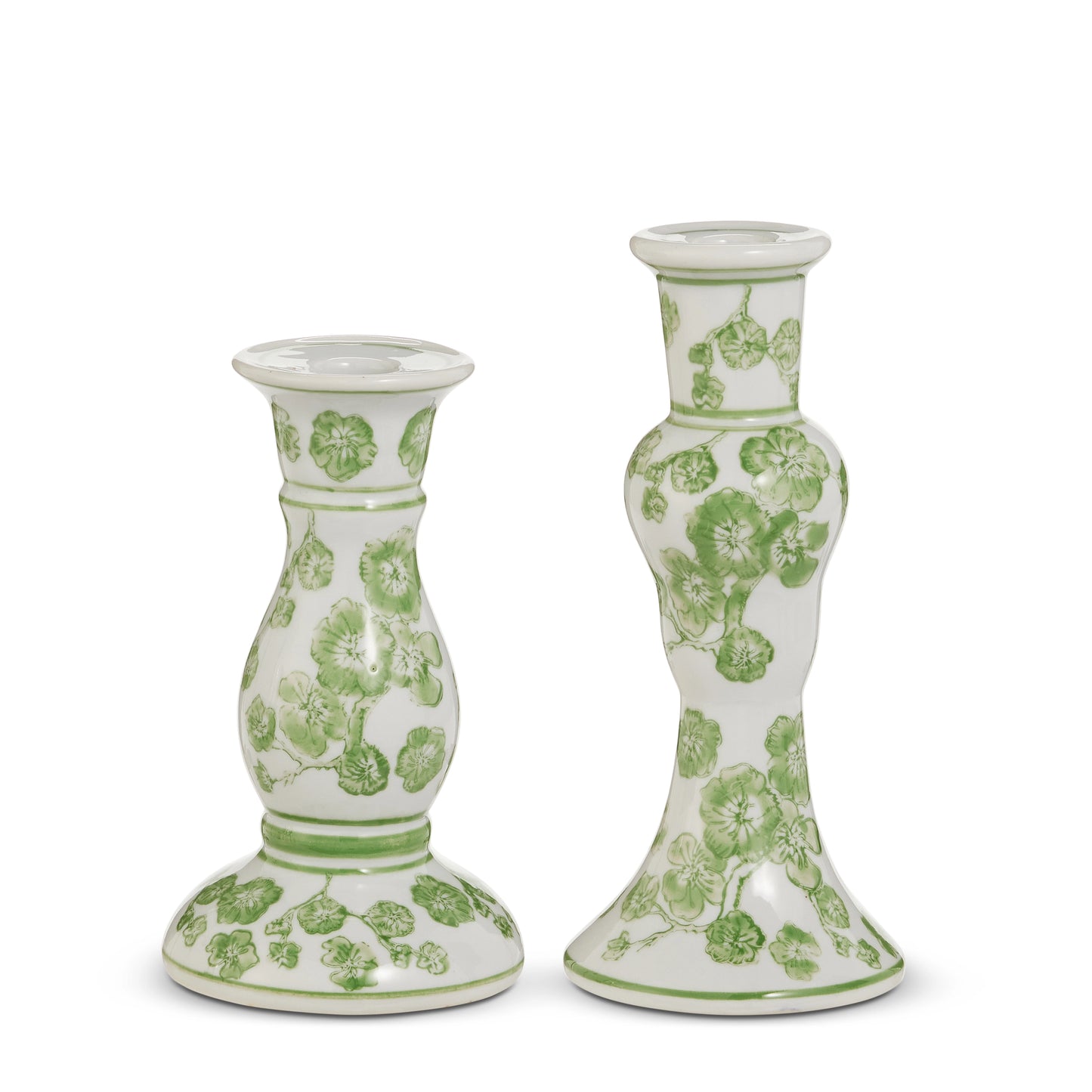 Green Cherry Blossom Candlestick