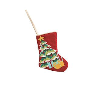 Mini Holiday Needlepoint Stocking