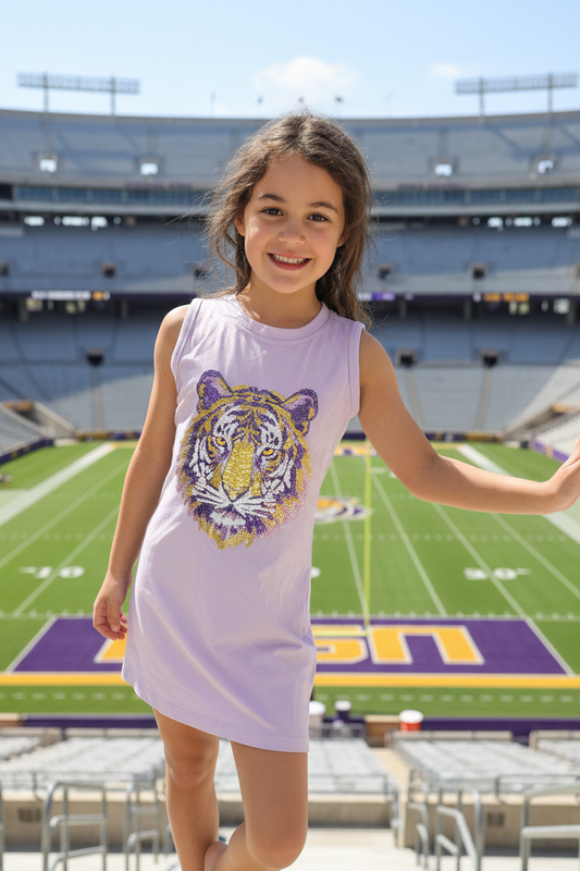 Tiger Face Shift Dress