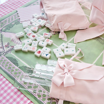 Case-Mate Mahjong Jelly Tote Set - Ballet Pink Bow