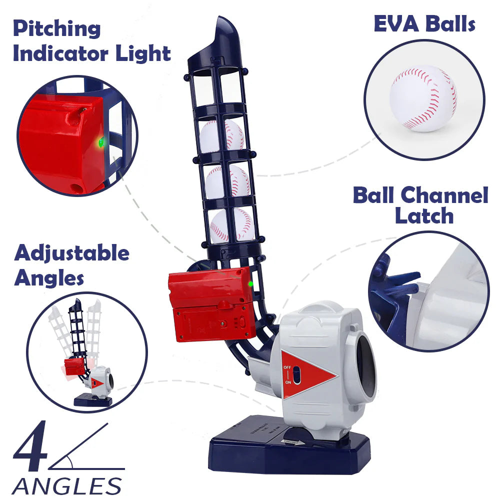 2 in 1 Baseball & Tennis Pitching Machine Set