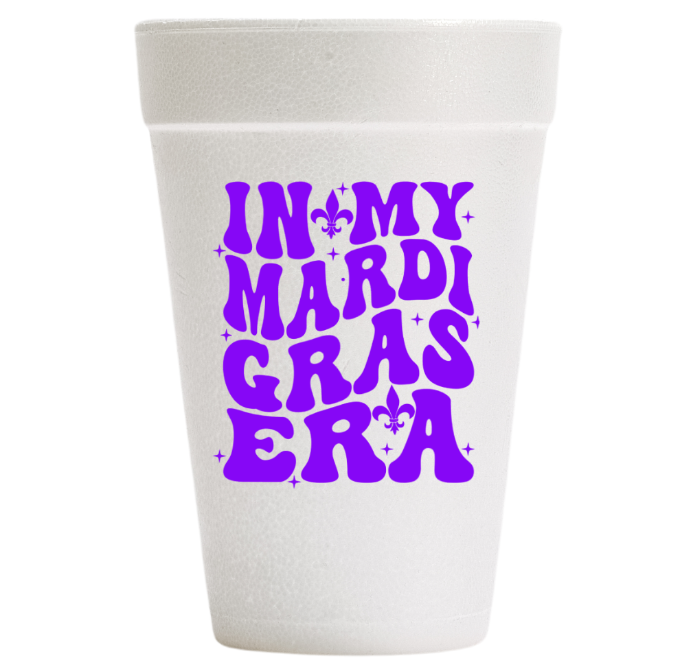 Mardi Gras Era Cups