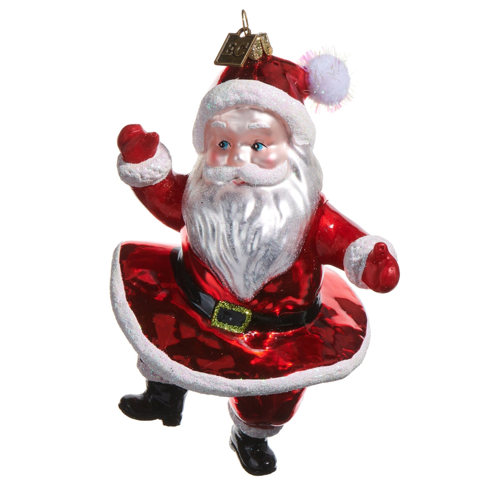 5.5" Dancing Santa Ornament
