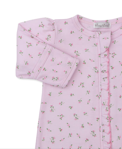 Kissy Kissy Garden Roses Ruffle Zip Footie