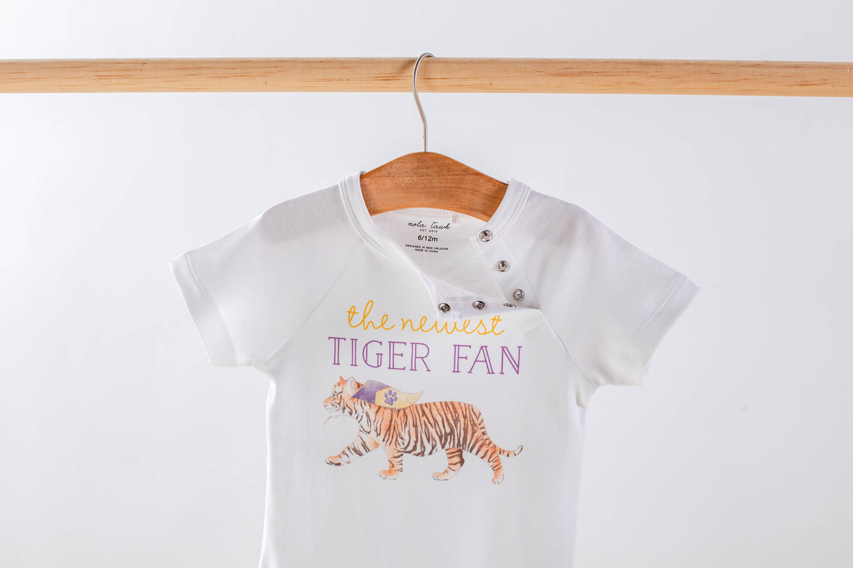 Newest Tiger Fan Onesie: 0/3 Months