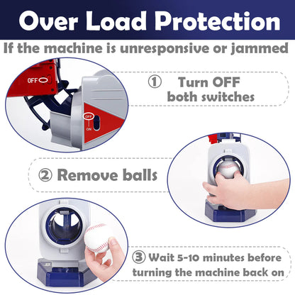 2 in 1 Baseball & Tennis Pitching Machine Set