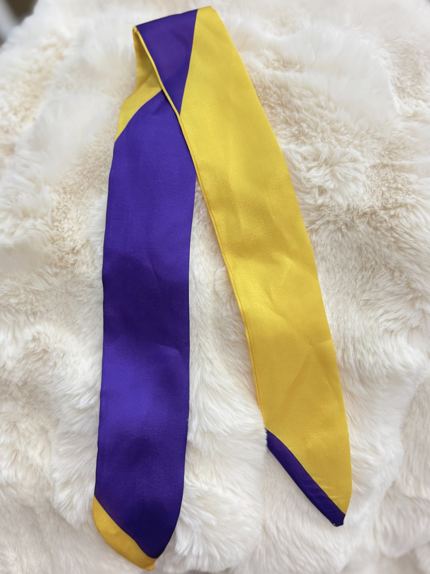 Purple and Gold Scarf