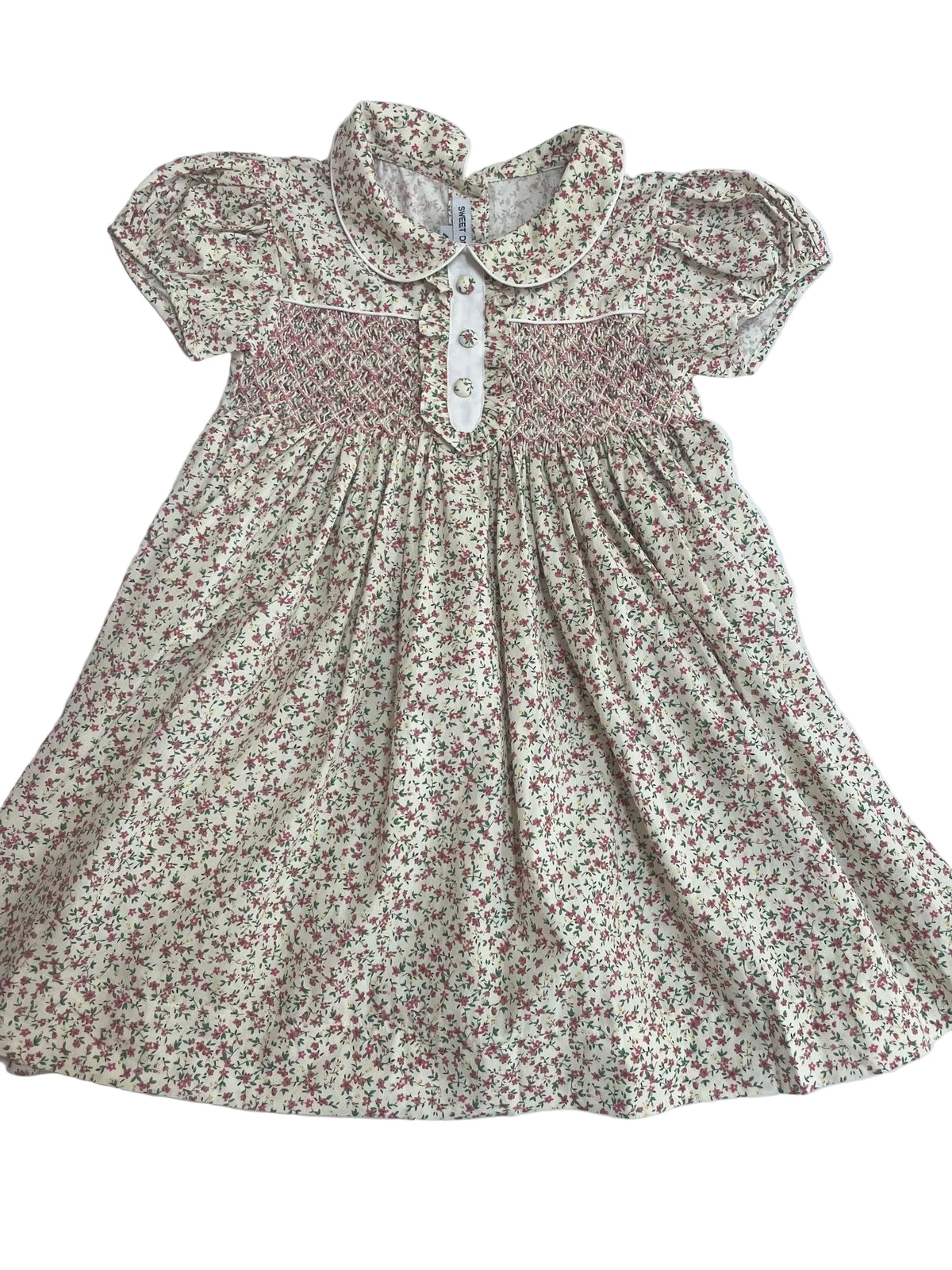Samantha Smocked Floral Dress