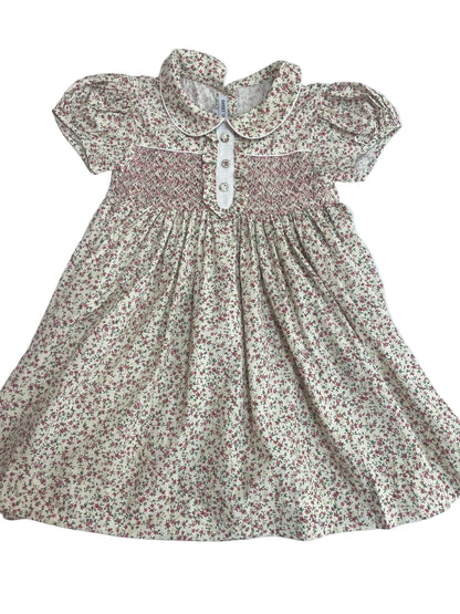 Samantha Smocked Floral Dress