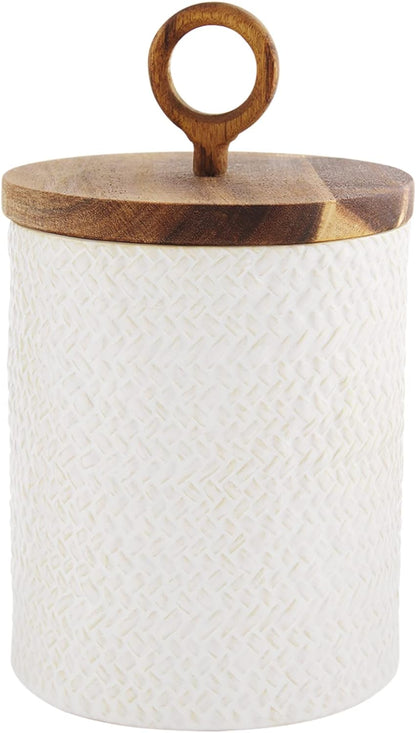 Textured Stoneware Canister