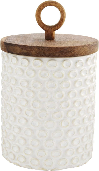 Textured Stoneware Canister