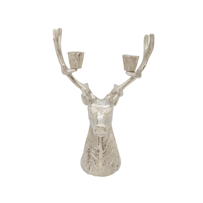 Gold Reindeer Candle Holder  13"