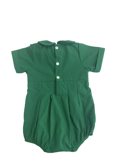 Joseph Hunter Green Smocked Bubble