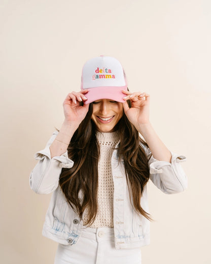 Sorority Embroidered Trucker Hat