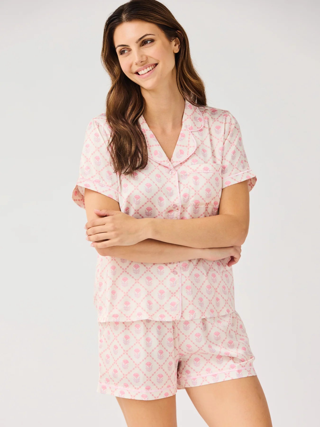 Women's Charlotte Satin Short Set | Florette Folly