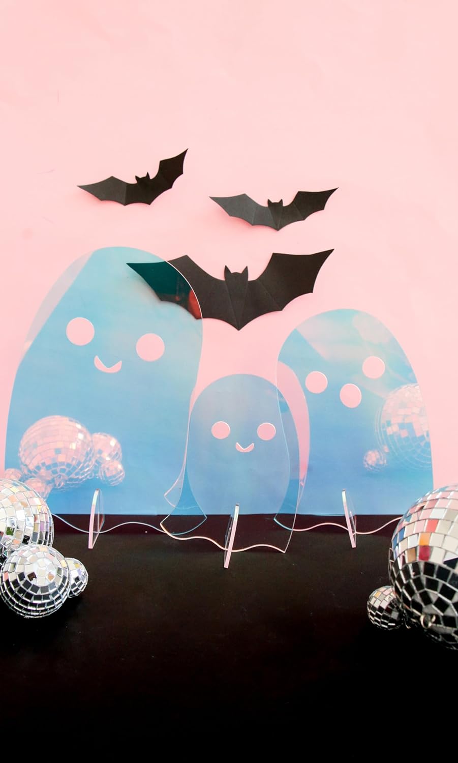 Iridescent Acrylic Ghosts (Set of 3)