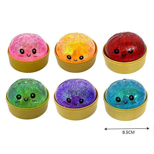 Mystery Glittered Dumpling Squishy Toy