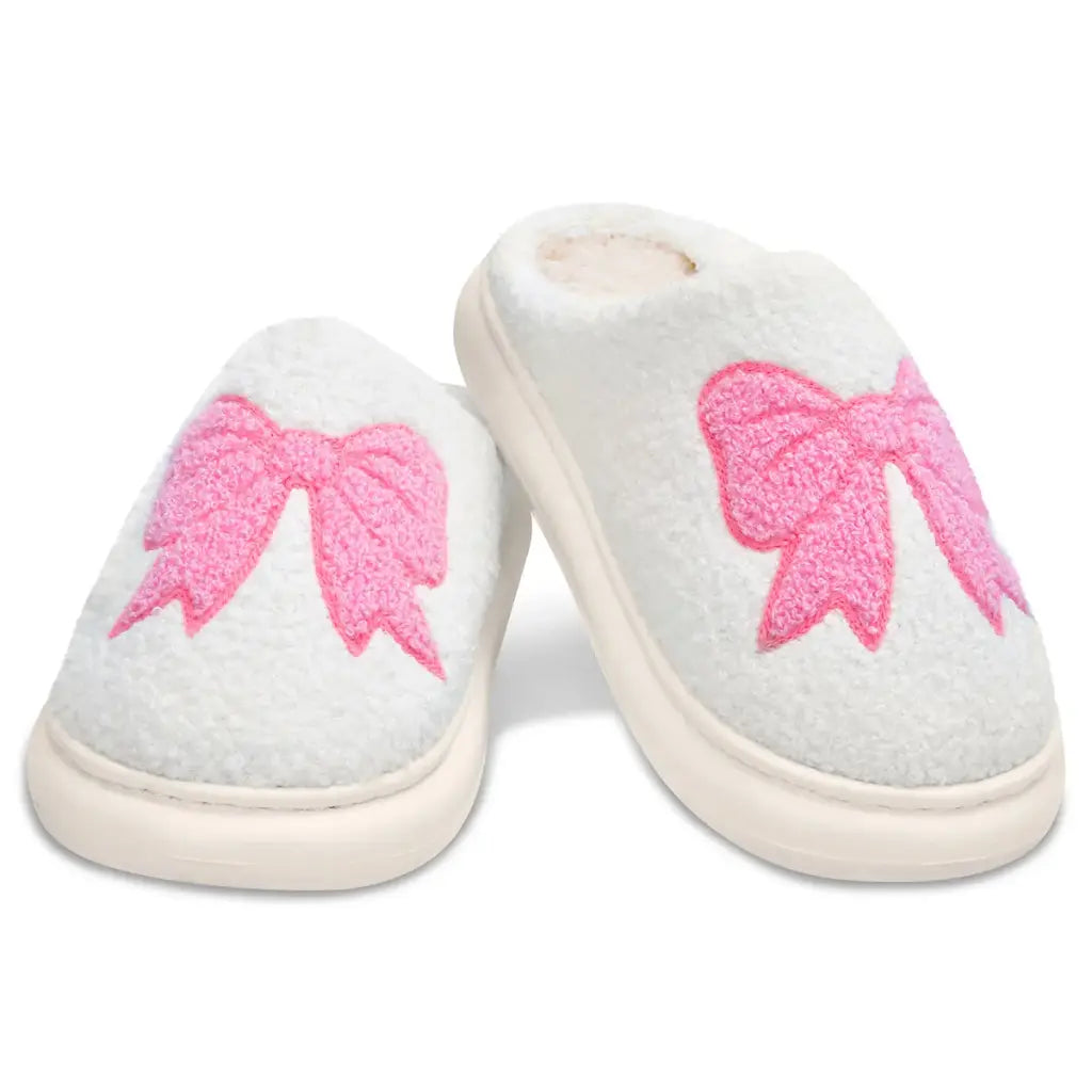 Girls Cozy Bows Slippers