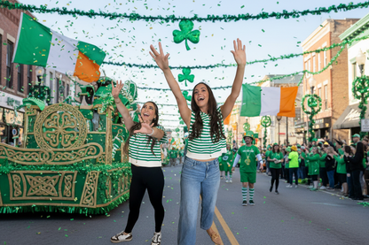 Green Striped Knit Top