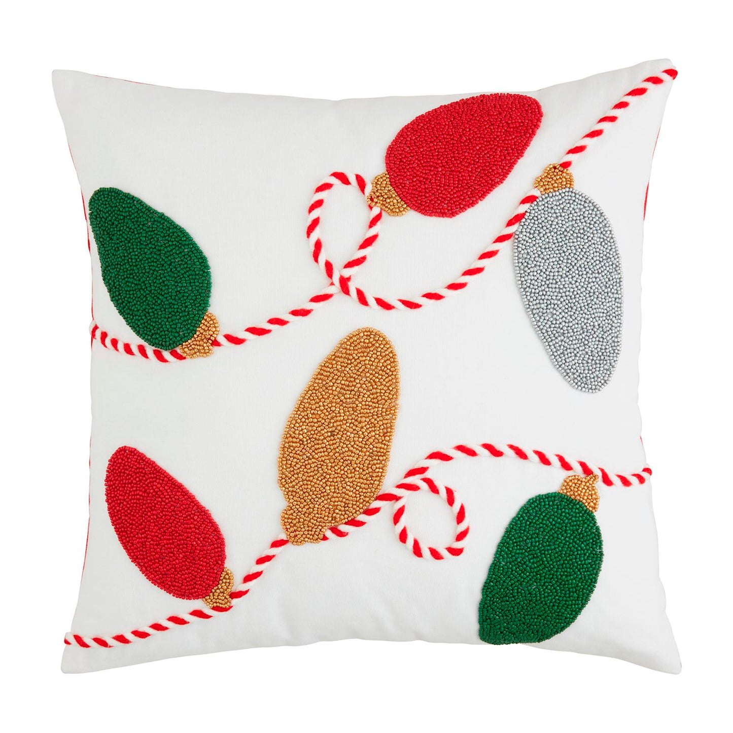 Holiday Beaded Pillow