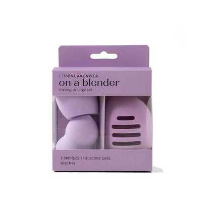 Lemon Lavender On a Blender Makeup Sponges and Case