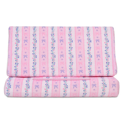 Floral Stripes Tablet Pillow