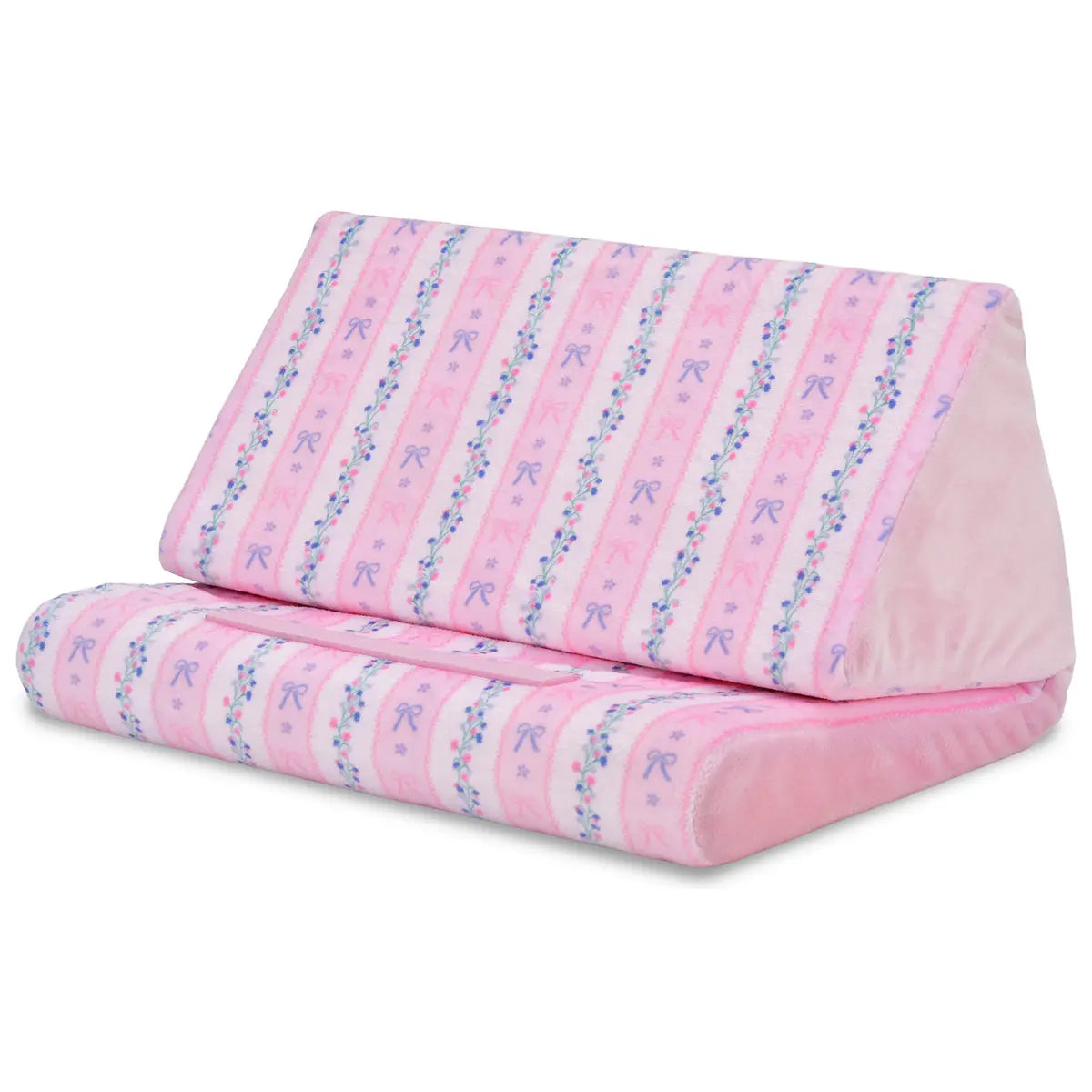 Floral Stripes Tablet Pillow