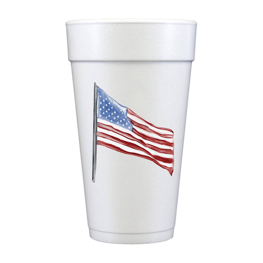 American 4th of July Full Color Foam Cups