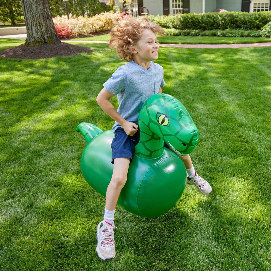Inflatable Ride-On Hop 'n Go Dino