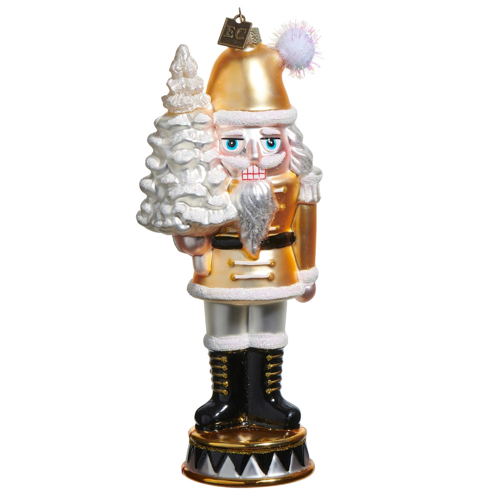 7" Gold Nutcracker Ornament