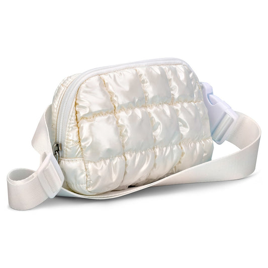 Shiny Puffer Belt Bag
