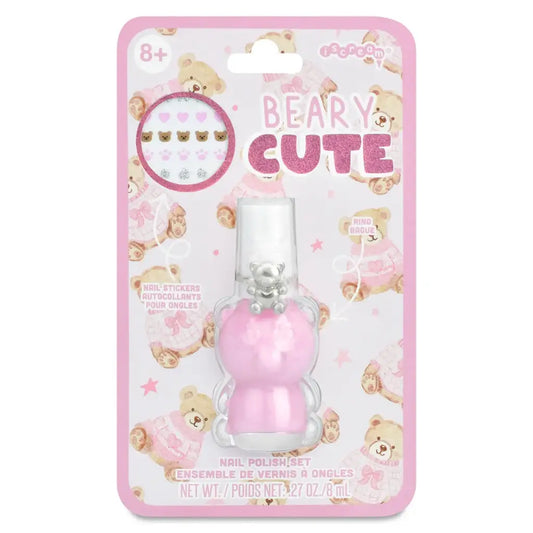 Berry Cute Nail Polish Ring Set