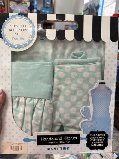Polka Dot deluxe child boxed apron set