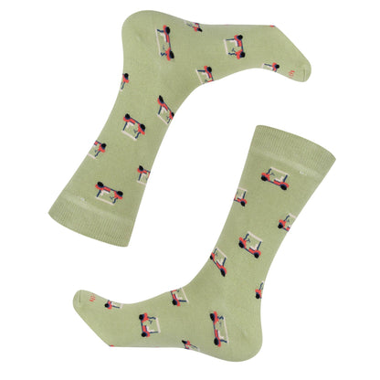 Green Golf Cart Socks