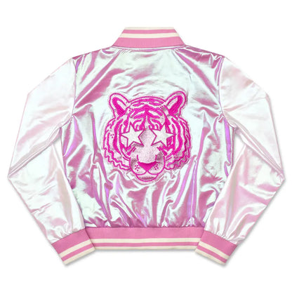 Tiger Metallic Varsity Jacket