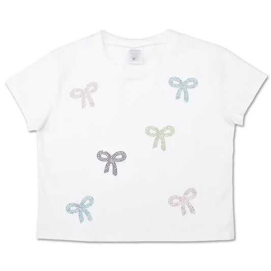 Sparkling Bows White T-Shirt