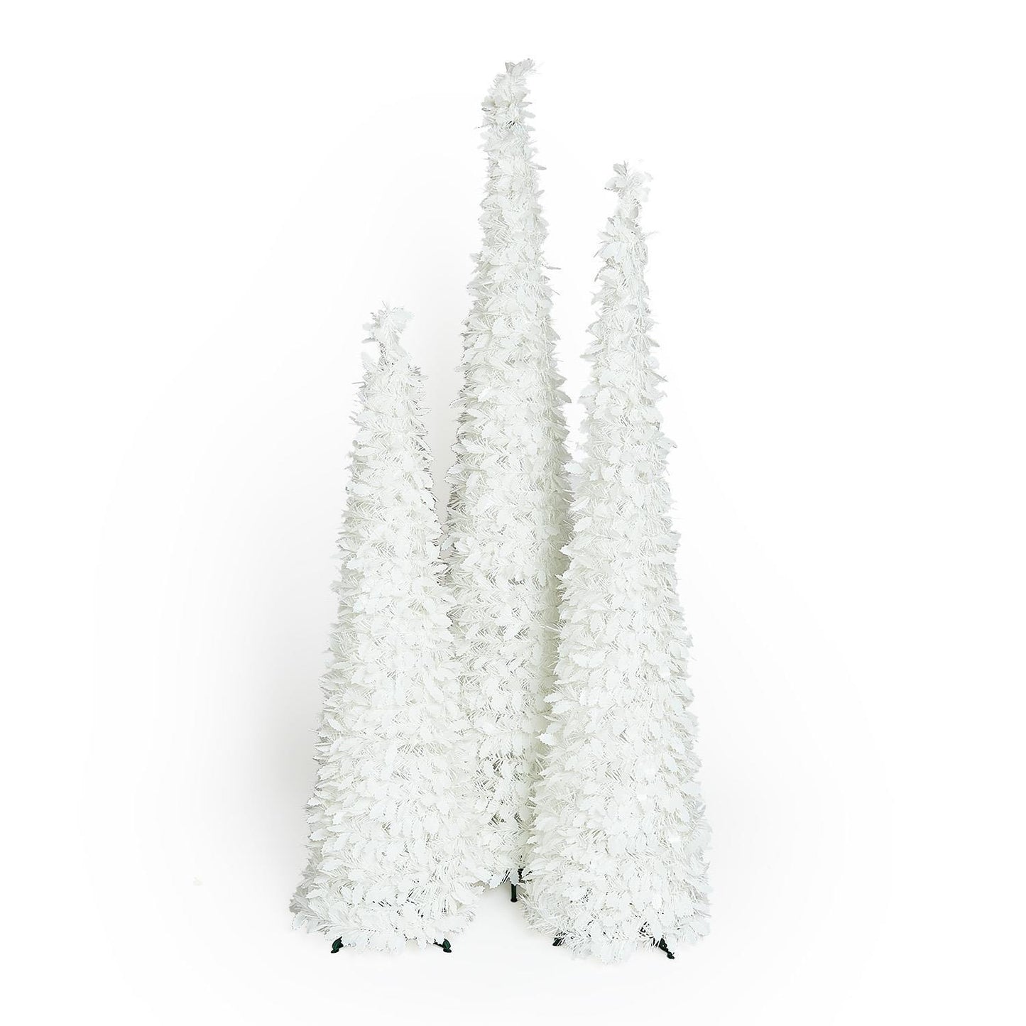 Tinsel and Holly White Collapsible Trees