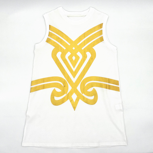 Golden Girl Printed Shift Dress