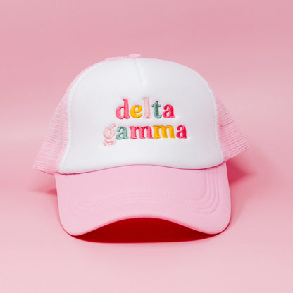 Sorority Embroidered Trucker Hat