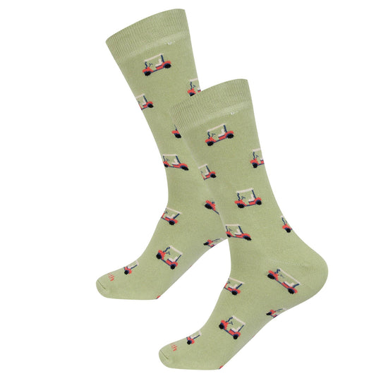 Green Golf Cart Socks