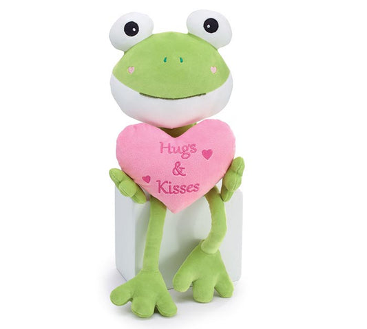 PLUSH HUGS AND KISSES LONG LEG FROG