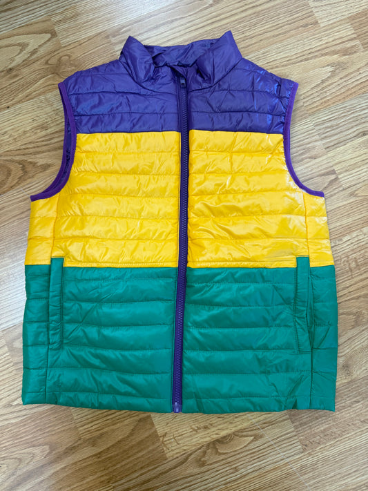 Mardi Gras Quilted Vest