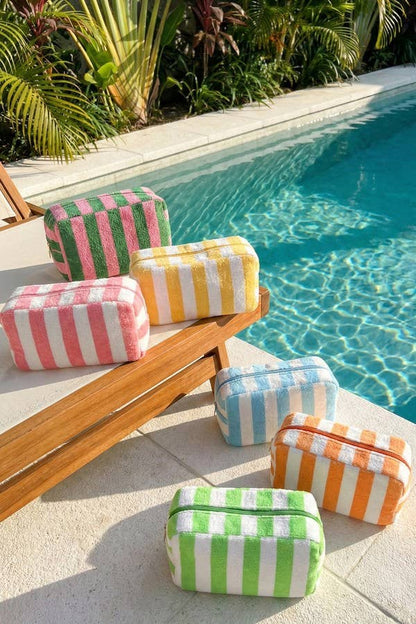 Striped Terry Cloth Bag