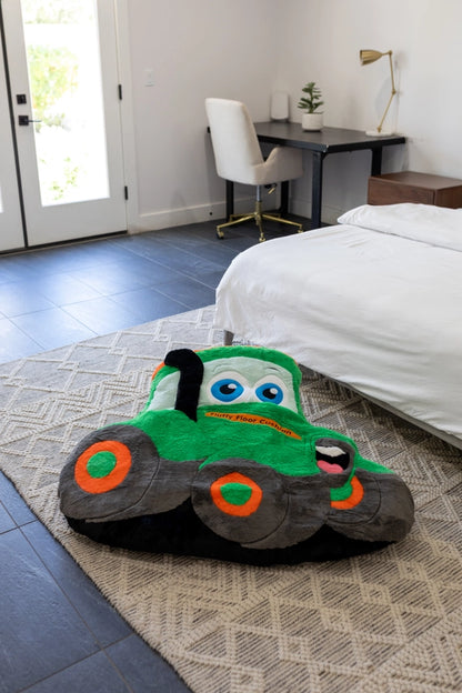 Happy Tractor Fluffy Floor Cushion